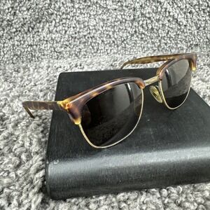 Vintage Marcolin Cheetah Print Gold Pilot Sunglasses Italy